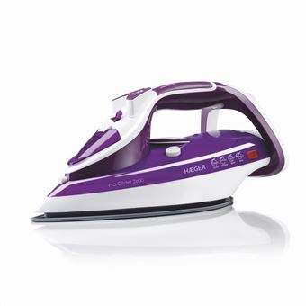 Ferro a Vapor HAEGER Pro Glider | 2600W - Branco e Roxo - 1