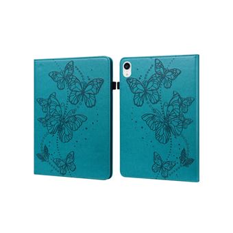 Capa Flliberté para Samsung Galaxy Tab A9 Plus com Porta-Cartões | Relevo de Borboleta | Azul - 1