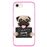 Capa Hapdey para iPhone 7 - 8 Design Pug I Need my Reward em Silicone Flexível e TPU Cor-de-Rosa_0