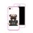 Capa Hapdey para iPhone 7 - 8 Design Pug I Need my Reward em Silicone Flexível e TPU Cor-de-Rosa_2
