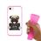 Capa Hapdey para iPhone 7 - 8 Design Pug I Need my Reward em Silicone Flexível e TPU Cor-de-Rosa_3