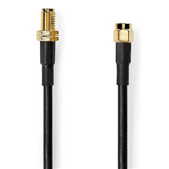 Cabo Coaxial Nedis CSGL02400BK50 | Preto - 1