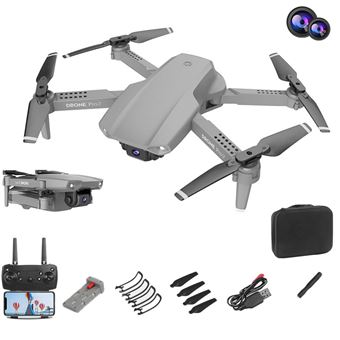 Mini Drone Profissional LKC E99P | Full HD 1080 | Câmara Dupla | 1 Bateria- Cinza - 1