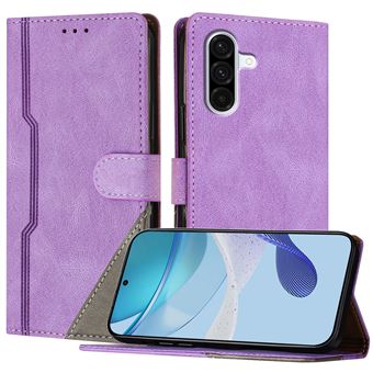 Capa FOXDOCK para Samsung Galaxy A36 | Fecho Magnético | Pele TPU Macia | 3 Compartimentos para Cartões | Função de Suporte | Roxo - 1