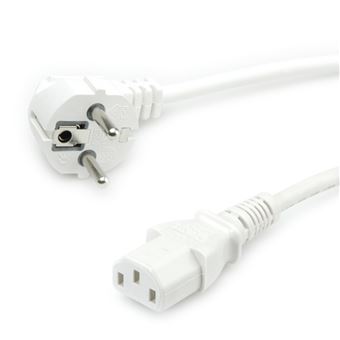 Cabo de Computador Value Power Cable, straight IEC Conncector, white 1.8 m - 1
