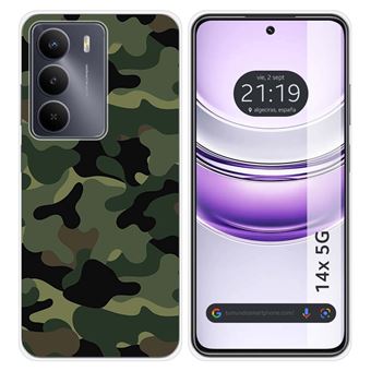 Capa de Silicone Tumundosmartphone para Realme 14x 5G | Desenhos de camuflagem - 1