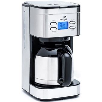 Máquina de Café Elétrica SENYA Hot Coffee com Seletor de Aromas | Programável | Jarra Isótermica de Aço Inoxidável - 1