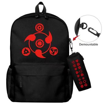 Mochila Escolar DreamWorks | Naruto | 2 Peças | Preto 1664 - 1