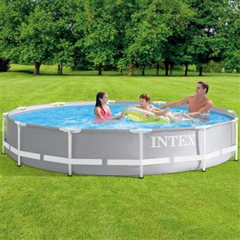 Conjunto estrutura de piscina premium Intex | Formato prisma | 366x76 cm - 1