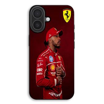 Capa Maniacase para iPhone 17 | Lewis Hamilton - Papel de parede oficial da Ferrari - 1