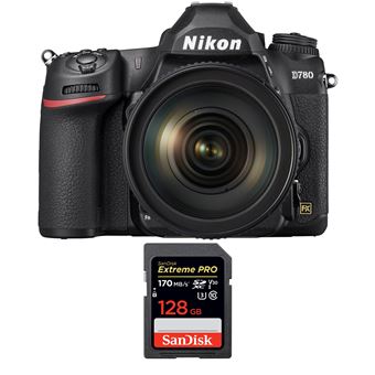 Nikon D780 24.5MP CMOS Full Frame + 24-120mm f/4G ED VR + SanDisk 128GB Extreme PRO UHS-I SDXC 170 MB/s - 1