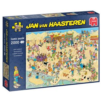 Puzzle Jumbo Jan van Haasteren Humor Sand Sculptures 2000 Peças - 1