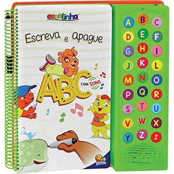 Escolinha Escute e Aprenda! Escreva e Apague - Abc com Sons - 1