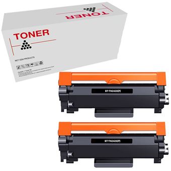 Toner Tintasytoner TN2420 / TN2410 | Compatível Brother TN241 / TN2420 / TN2410 | Preto | Pack 2 - 1