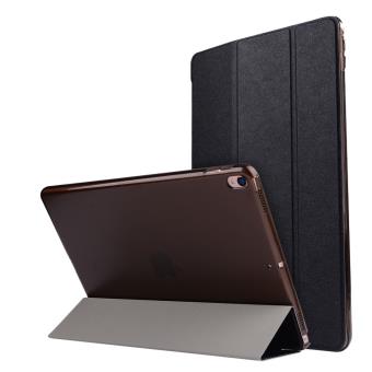Capa Magunivers em PU  Polegada trifold smart Stand Textura de seda Preto para Apple iPad Pro 10.5 (2017) - 1