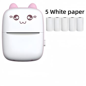 Mini impressora portátil V-REEL multifuncional impressão de fotos e documentos em preto e branco C9 - Rosa - 1