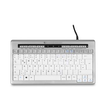 Teclado com Fios BakkerElkhuizen S-board 840 | Idioma: Alemão | Cinzento claro, Branco - 1