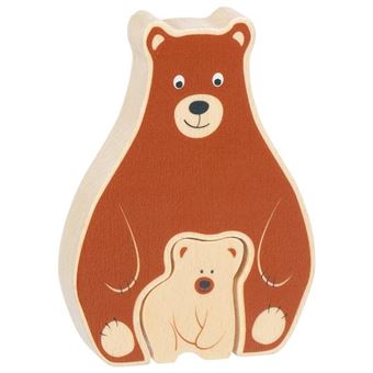 Puzzle de Blocos Goki Urso 57332 | 2 Peças - 1