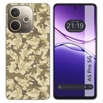 Capa Tumundosmartphone de silicone para Oppo A5 Pro 5G | desenhos de camuflagem de areia - 1