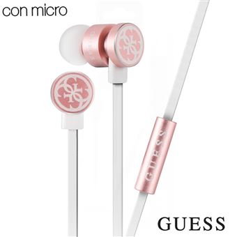 Auriculares 3,5 mm Stereo Oficial Oficial Guess Rosa Dourado - 1