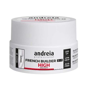 Gel Construção Andreia Branco French Builder High Viscosity White | 22 g - 1