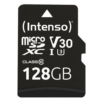 Cartão de Memória Intenso microSDXC 128GB Class 10 UHS-I Professional - Extended Capacity SD (MicroSDHC) | Preto - 1