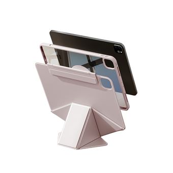 Capa Luckybutterfly para Ipad Mini6 Mini7 8.3" | Rotativo Suporte Elevatório Com Capa Interior Transparente | Rosa - 1