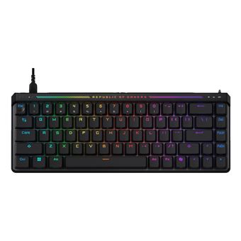 Teclado Gaming com Fios ASUS ROG Falchion Ace HFX | Idioma: Francês | Preto - 1