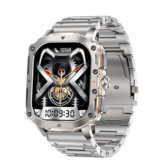 Smartwatch CHRONUS AK72 | 1,952" | AMOLED | chamada Bluetooth | frequência cardíaca | Prata - 1