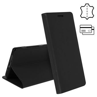 Capa Livro Avizar para Sony Xperia 5 | Couro | Função de Suporte - Preto - 1
