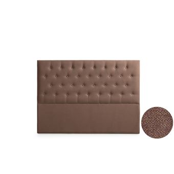 Cabeceira Estofada Moonia Ferrara Aqualine | 170 X 120 X 8 cm | Chocolate - 1
