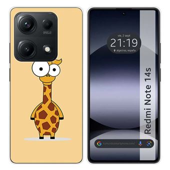 Capa Tumundosmartphone de Silicone para Xiaomi Redmi Note 14S | desenhos de girafa - 1