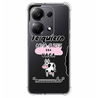Capa Tumundosmartphone de silicone anti-choque para Xiaomi Poco M6 Pro 4G design de vaca de desenho animado - 1