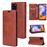 Capa Magunivers Pu Cavalo Louco Auto-Absorvido com Apoio Marrom para Samsung Galaxy A31_0