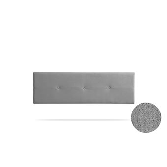 Cabeceira Estofada Moonia Napoli Aqualine | 90 X 50 X 5 cm | Cinza Claro - 1