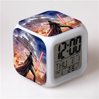 Despertador Infantil HSMY | LED | Multifuncional Colorido | Star Wars 4 - 1