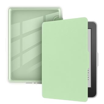 Capa FLOODKING para Amazon Kindle Paperwhite 3/2/1 | Acrílica | à Prova de Respingos | Sleep Inteligente | Verde Claro - 1