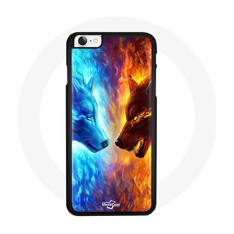 Capa Maniacase para Iphone 7 Lobo de Fogo E Gelo - 1