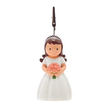 Figura Little Drops of Water Noiva com Ramo Rosa - 1