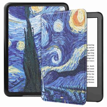 Capa PU função de dormir/despertar automático Magunivers para Amazon Kindle Paperwhite 11th Gen (2022) - céu estrelado - 1