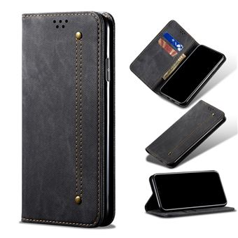 Capa Magunivers | PU + TPU pano de jeans estilo retro Preto para Huawei Honor 20/Nova 5T - 1