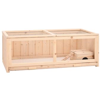 Gaiola para hamster vidaXL | 104x52x38 cm | madeira de abeto maciça - 1