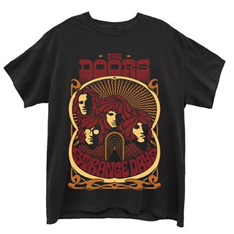 T-shirt Rock Off THE DOORS | Strange Days Vintage Poster | Preto | S - 1