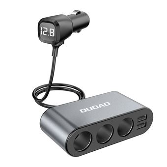 Carregador de Isqueiro Dudao 2XUSB Mais Extensor de Isqueiros - Preto - 1
