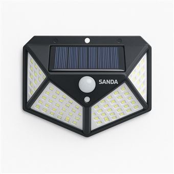 Luz LED de Entrada SANDA SD-6003 com Sensor de Movimento e 3 Modos de Luz e Painel Solar | Preto - 1