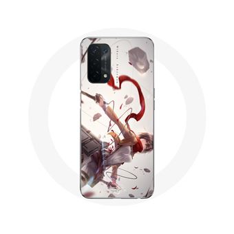 Capa Maniacase para Oppo A74 5G Mikasa Ackerman Ataque dos Titãs Anime - 1