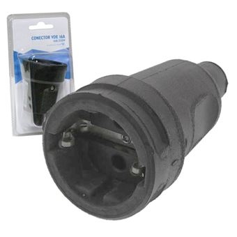 Ficha Schuko Fêmea Preta - 1