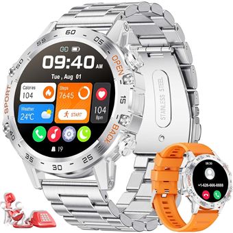 Smartwatch CHRONUS | Bluetooth | HD | 1,39'' | 5ATM | à prova de água | Prata - 1