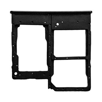 Substituição de Bandeja de Cartão Clappio para Samsung Galaxy A20E 2X Nano Sim e Micro Sd - Preto - 1