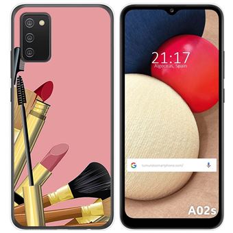 Capa Tumundosmartphone de Gel TPU para Samsung Galaxy A02s design Pincéis Desenhos - 1